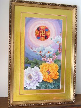 十字绣:佛光普照