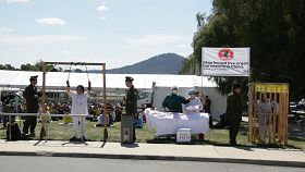 '酷刑模拟演示,揭露中共罪行'