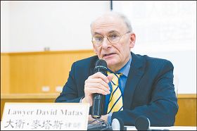 人权律师麦塔斯呼吁,台湾政府及国会应立法或修法,禁止成为跨国界、强摘器官罪行共犯及使用死刑犯器官。