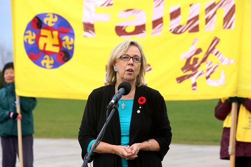 加拿大国会议员、绿党领袖伊丽莎白•梅(Elizabeth