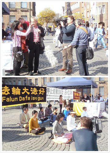 图3:西部德国电视台(WDR)采访集会现场