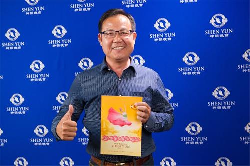 '图8:教育广播电台主持人、台东市光明爱心协会理事长陈金溪,感恩神韵是匡正社会的明灯。'
