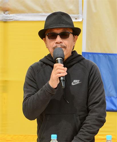 '图4：多位香港及大陆知名人士到场声援，保卫香港自由联盟发言人韩连山呼吁全球加入过共产党的人快快退<span