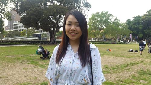 '图6:青年大法弟子艾莉森(Alison):“大法教会了我怎样做一个好人。”'