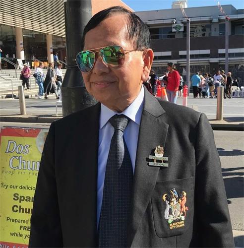 '图5:杰西·迪亚兹(Jess Diaz )表示:我非常佩服法轮功团体'
