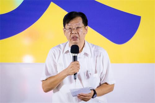 '图11:台湾著名人权律师魏千峰声援支持。'