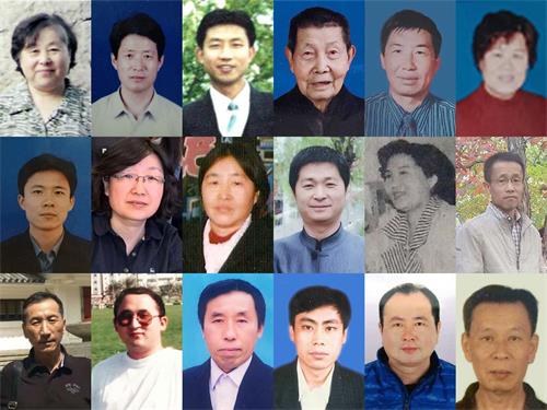 图:2019年遭中共迫害的部分修炼法轮功的社会精英人士