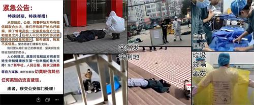 图12:应对武汉肺炎瘟疫,中共发出了严厉的封口令,规定民间发的信息都是假的,禁发禁传,违者交公安。