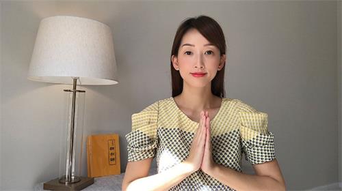 '图7:澳洲昆士兰的台湾女企业家茱尔感恩法轮大法创始人李洪志先生赐予她勇敢和坚定的信念,在她人生的路上给她指引方向。值此“世界法轮大法日”之际她恭祝李洪志先生生日快乐!'