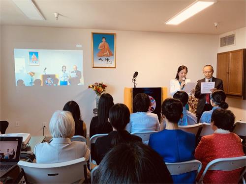 '图:参与希望.之声的法轮功学员召开第一届修炼心得交流会。'