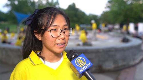 '图14:青年法轮功学员Chloe Phong'
