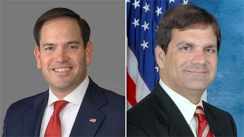'图1:代表佛罗里达州的联邦参议员卢比奥(Senator Marco Rubio)(左);佛罗里达州第十二选区联邦众议员戈斯‧比利拉基斯(Gus Bilirakis)(右)。'