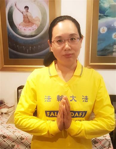 '图6:法轮功学员苏珊感谢师父的救度之恩。'