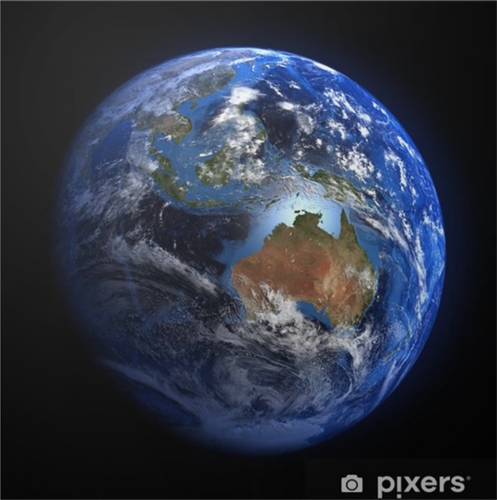 图3:从太空中看到的地球。正面是澳大利亚。(图片来源:wwf.org.au)
