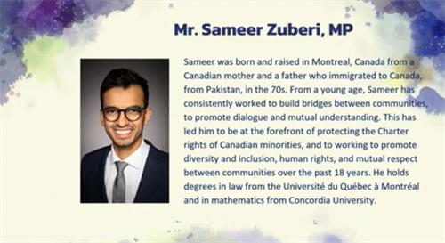图2:加拿大国会议员祖贝里(Sameer