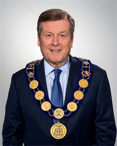 '图1:加拿大多伦多市的市长约翰·托里(John Tory)向法轮大法学会发出贺信,代表多伦多市议会恭贺法轮大法传世29周年。'