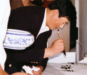 图1:师父为新加坡佛学会题词。