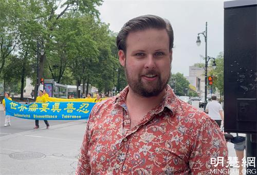 图15:布朗(Brown)向法轮功学员表达最好祝福
