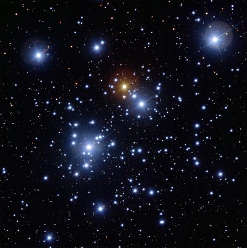 图例:宇宙中的星辰也有不同的颜色。图为欧洲南方天文台(ESO)在智利建造的大型光学望远镜“甚大望远镜”(VLT)所拍摄的“珠宝盒星团”(Jewel