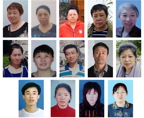 图:截至二零二一年末仍被非法关押的佳木斯地区的部分法轮功学员