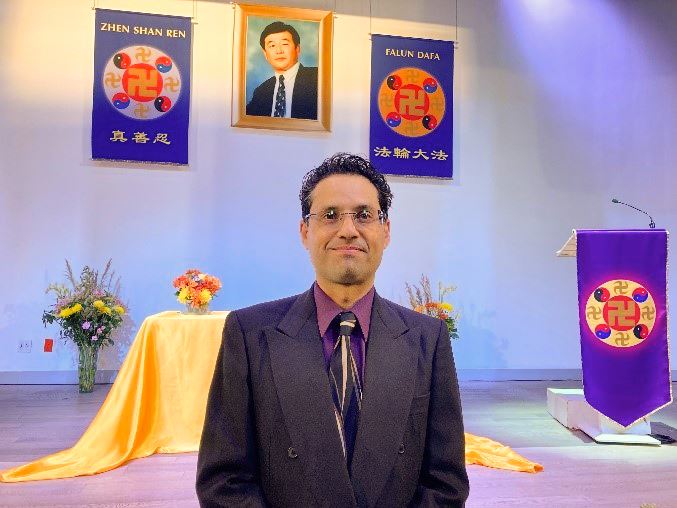 '图7:亚历杭德罗(Alejandro)表示,听到同修在不同魔难中过关的经历对他也是个启发。'