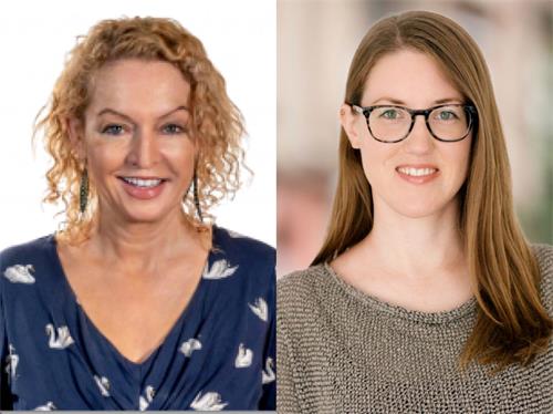 '图3:玛婷娜‧费尔德迈尔(Martina Feldmayer,左)和米莉亚‧达尔克(Miriam Dahlke,右)'