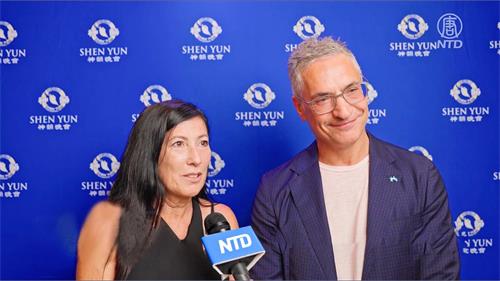 '图10：帕玛大学教授、皮肤科医生塞尔吉奥·迪努佐（Sergio Di Nuzzo）与友人克莉丝汀娜·加巴（Cristina Gabba）。（新<span