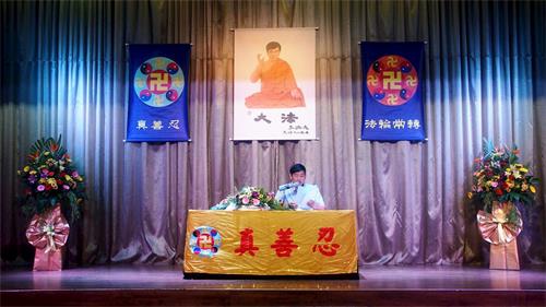 '图14: 何家纬:来自槟城大山脚的工程师何家纬在发言中'