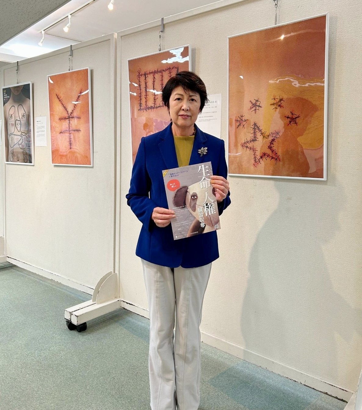 图3:大阪市会议员辻淳子(Tsuji Junko)女士认为让市民和国民们了解活摘器官真相尤为重要。