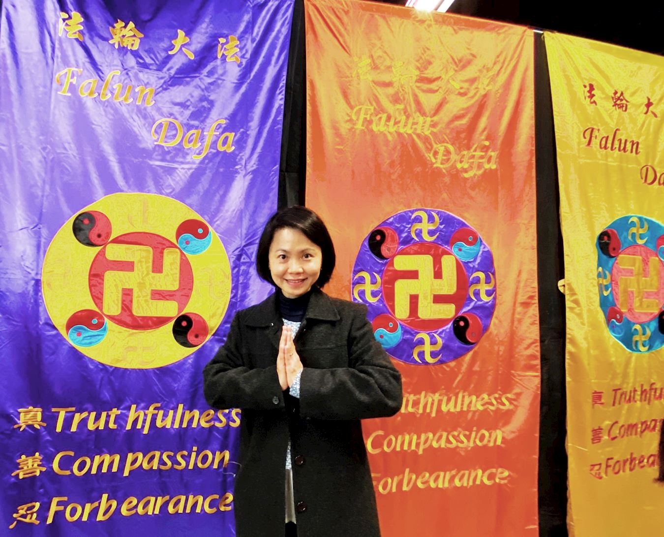 '图1:彦屏参加二零二三年台湾法会。'