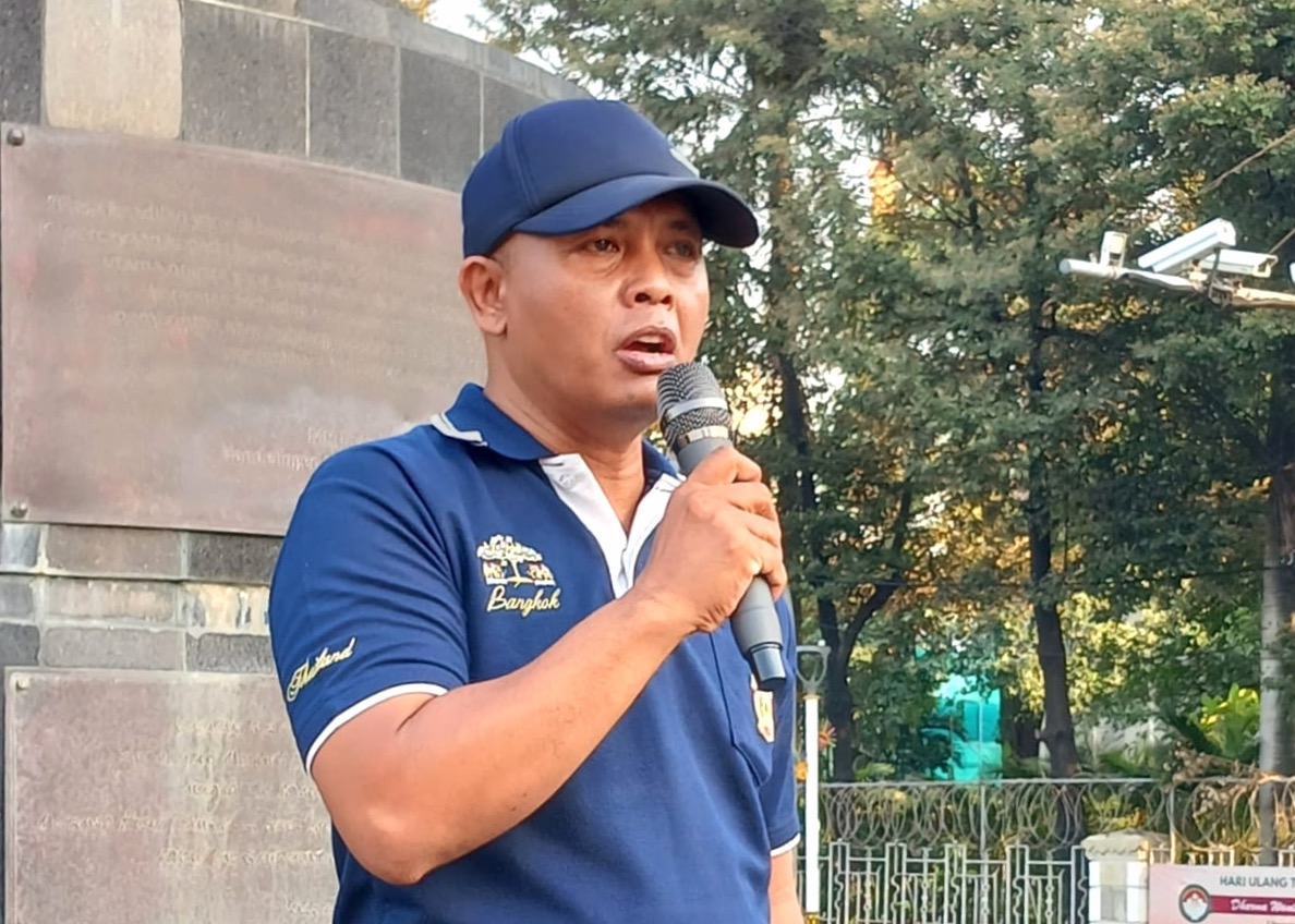 图8:非营利机构全球人权努力(GHURE)成员发贾尔(Fajar)到场支持学员的活动。