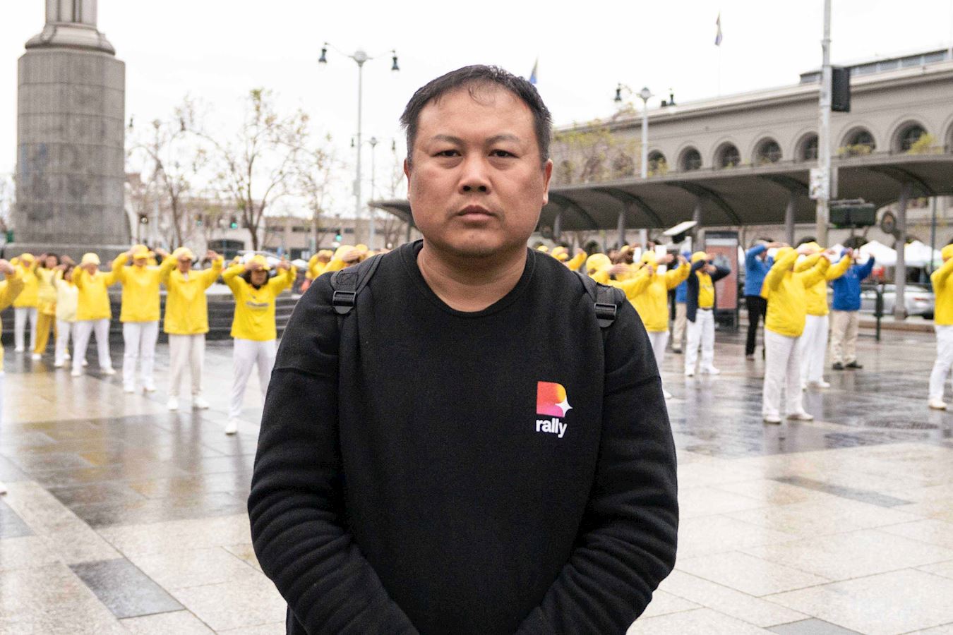 图12:刚从中国大陆逃到美国的高志彬表示,翻墙上国外的网站,才了解到真相。<br>