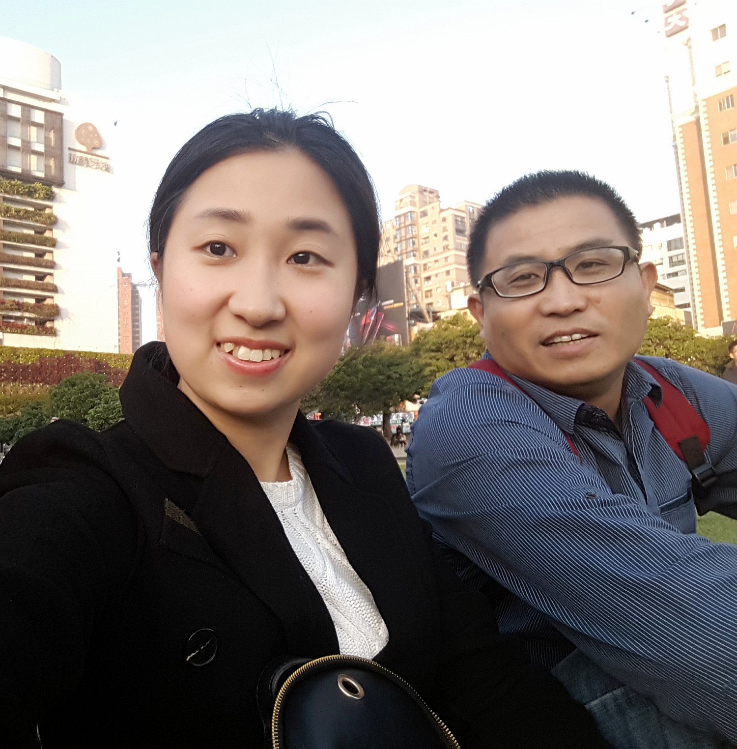 图1:白宗悦和父亲的合影。