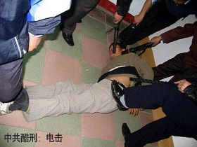 '酷刑演示:电棍电击'