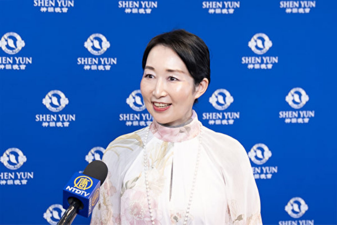 图10:二零二四年一月三十一日下午,教育财团理事长吉川美贵(Kikawa Miki)观看了神韵纽约艺术团在东京文京市民音乐厅(Bunkyo Civic Hall)的第四场演出。(大<span style='max-width:0px!important;margin-left:-4px;color:#eee!important;'>.</span>纪<span style='max-width:0px!important;margin-left:-4px;color:#eee!important;'>.</span>元<span style='max-width:0px!important;margin-left:-4px;color:#eee!important;'>;</span>)