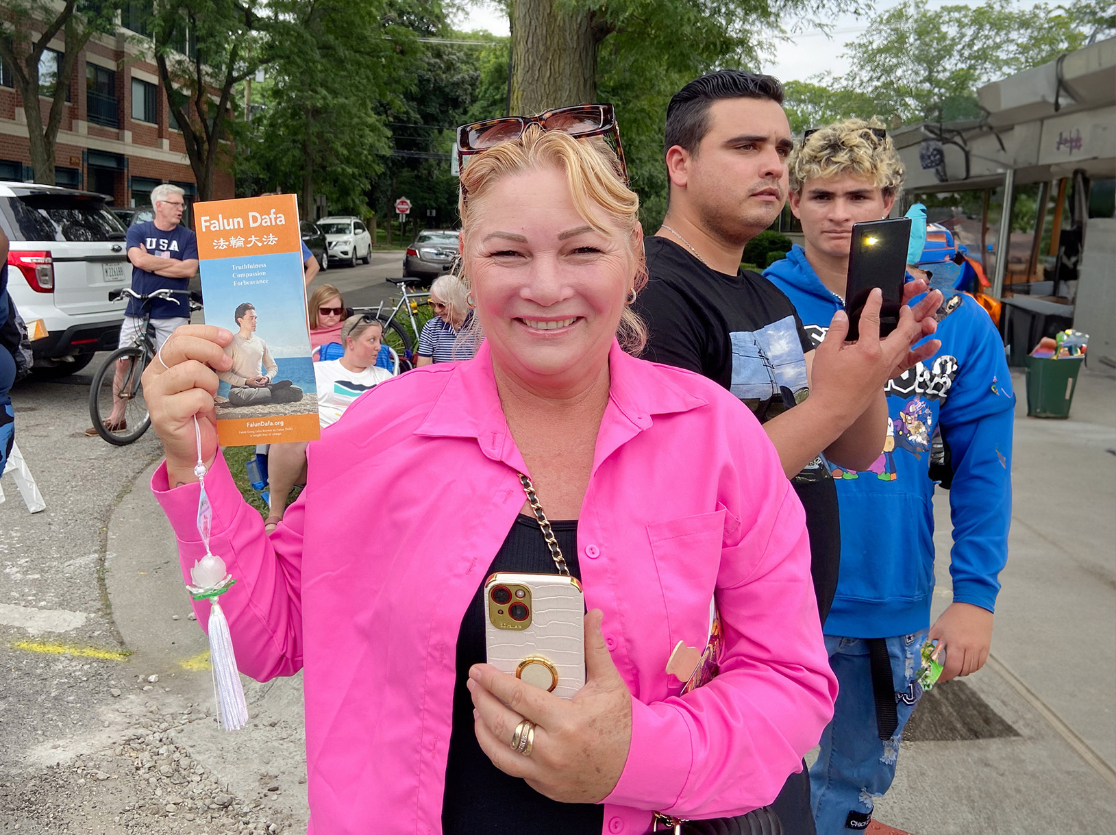 图11:雅妮特·纳波利斯 (Yanet Naples)。非常喜欢法轮功的游行表演。