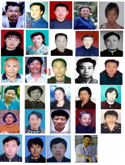 '图1:齐齐哈尔市被迫害致死的29名法轮功学员'
