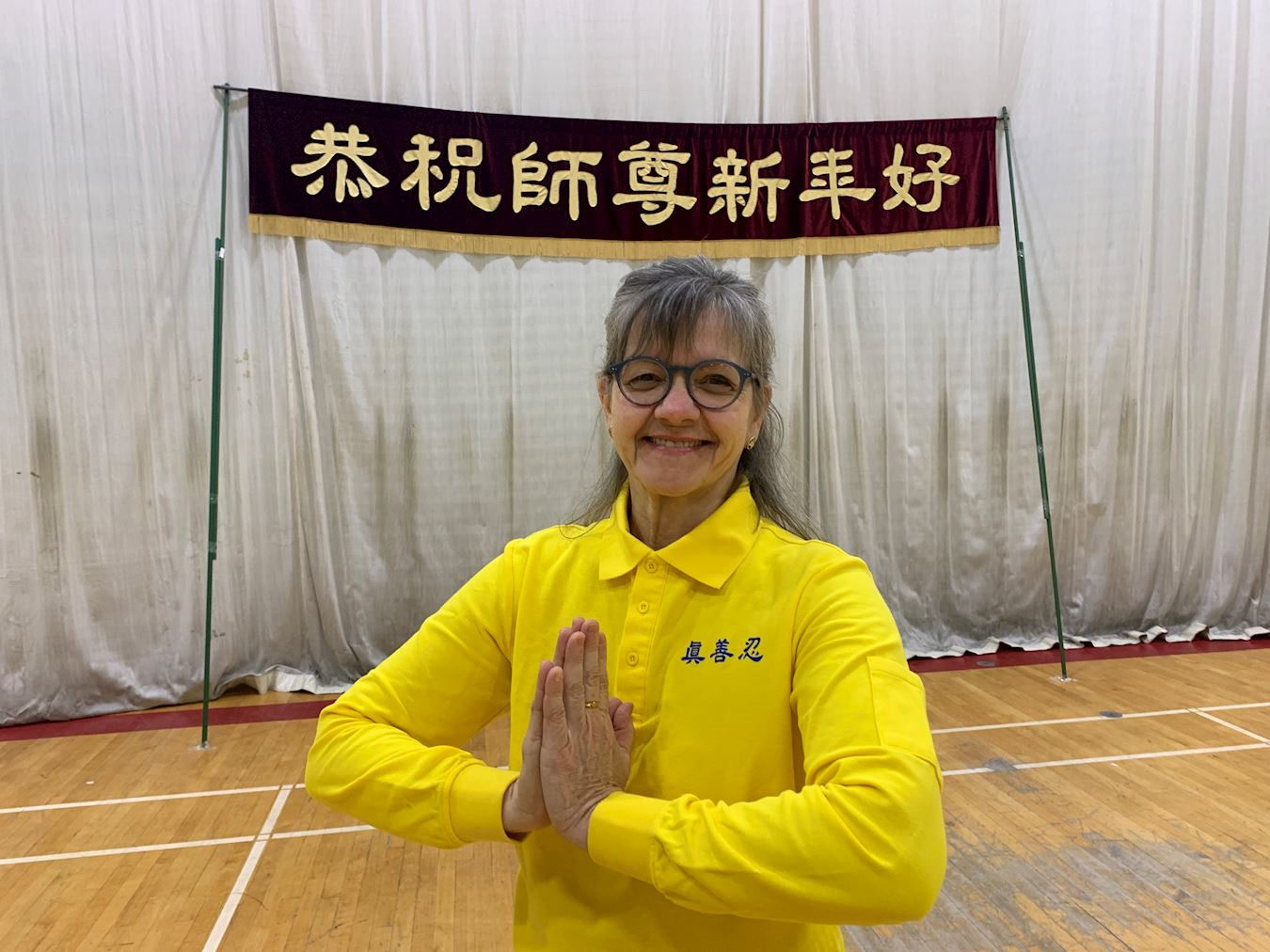 '图4:修炼一年多的乔瑟·皮纳特(Josée Pinette)表示,法轮大法真善忍的法理,带给她归真之路。'