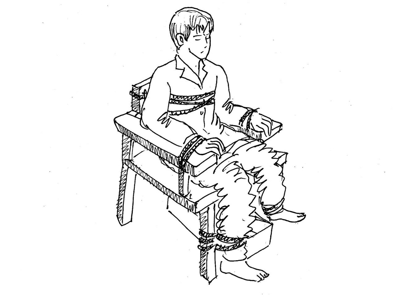 '酷刑演示:老虎凳'